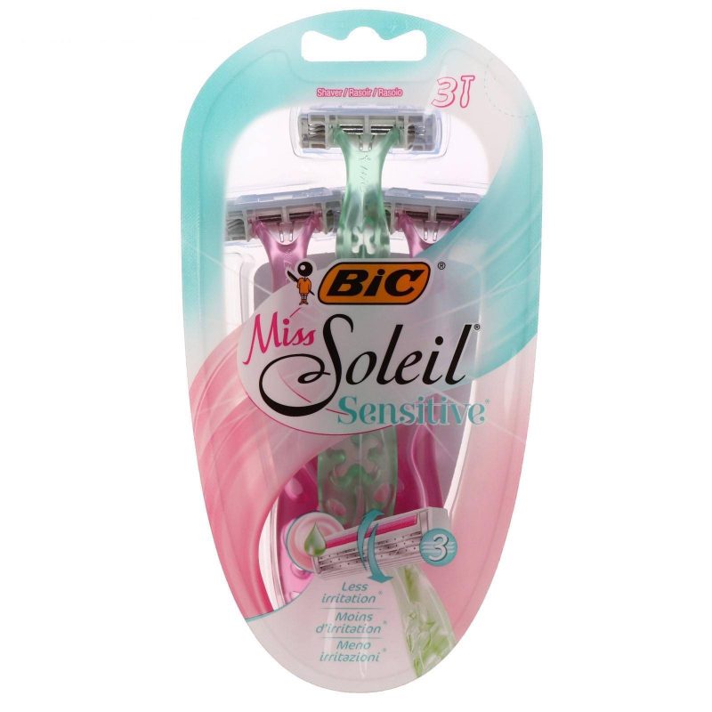 Бритва женская BIC Miss Soleil Sensitive, 3 лезвия, 3 шт 5697909