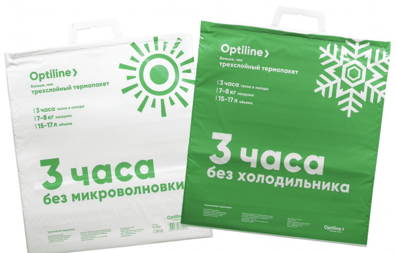 Термопакет «Optiline», 420х450 мм, 3-слойный (ПВД, вспененный ПЭ, фольга), 100 шт. в коробке