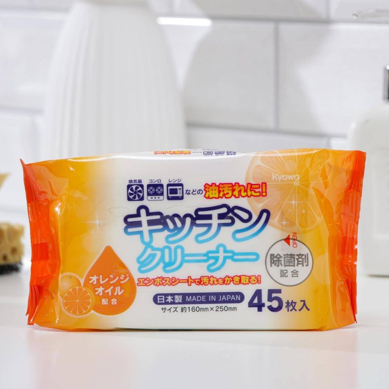 Салфетки влажные для уборки на кухне Kyowa, 45 шт.   4632924