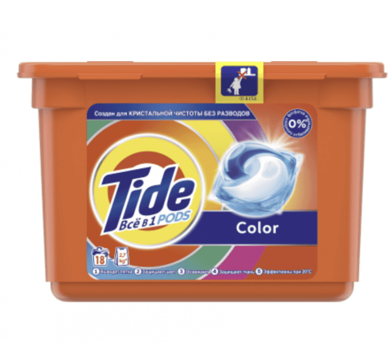 TIDE СМС жидк. в растворимых капсулах Color 18х22.8г