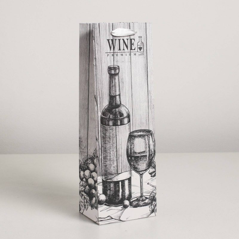 Пакет ламинированный под бутылку 12*36*9  Wine 4637763