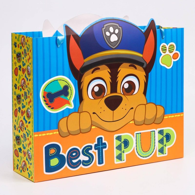 Пакет ламинат горизонтальный "Best pup", Щенячий патруль, 31х40х11 см   4628825