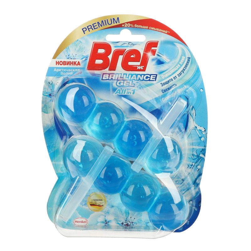 Освежитель для унитаза BREF Brilliance Gel Арктическая волна 2 * 42 г *10 7317904