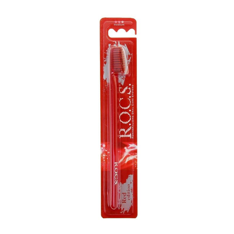 Зубная щетка R.O.C.S. Red Edition Classic, средняя 1142788