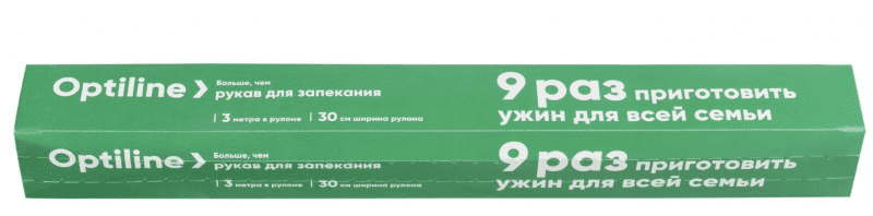 Рукав д/запекания "OL" 30 см х 3 м в футляре (с клипсами и завязками) /20/1