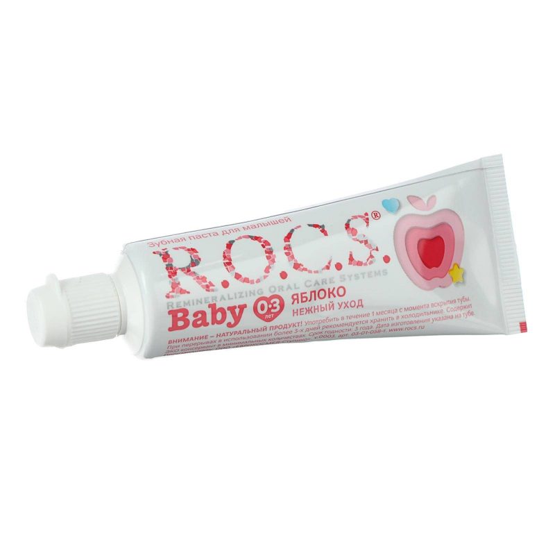 Зубная паста R.O.C.S Baby нежный уход, яблоко, 45 г 5800548