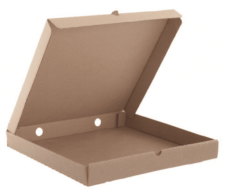 Коробка под пиццу, 340х340х40 мм, бурый, 50 шт. в коробке