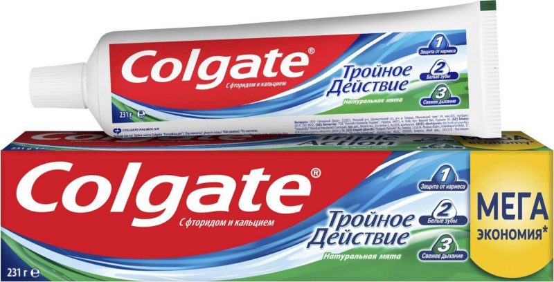 Колгейт зубная паста Тройное действие 150 мл 1/12