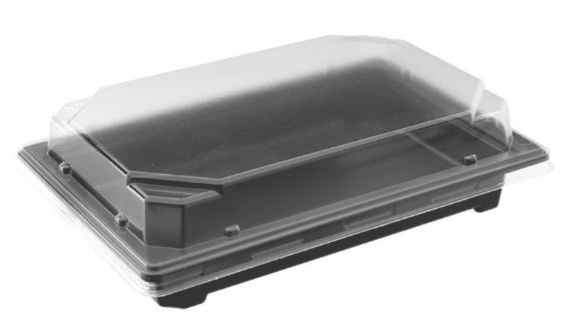 Контейнер для суши «С 19», дно черное, 182х127х25 мм, 420 шт. в коробке