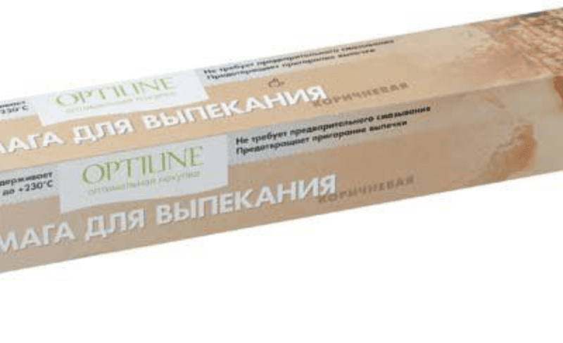 Бумага д/выпечки 38см х6м "OptiLine" коричневая футляр *25