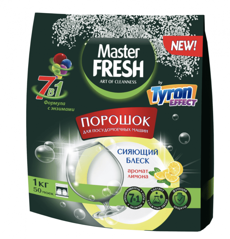 Мастер Фреш Порошок для  ПММмашин 7в1, 1 кг.  *5*10