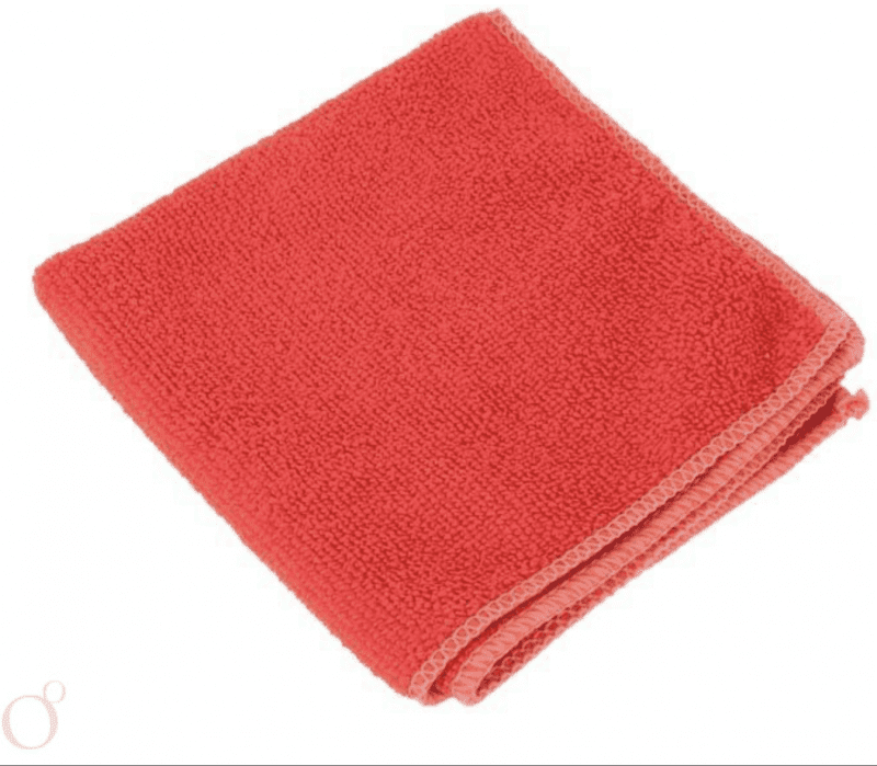 Салфетка из микрофибры 30x30 см красная (1 шт)