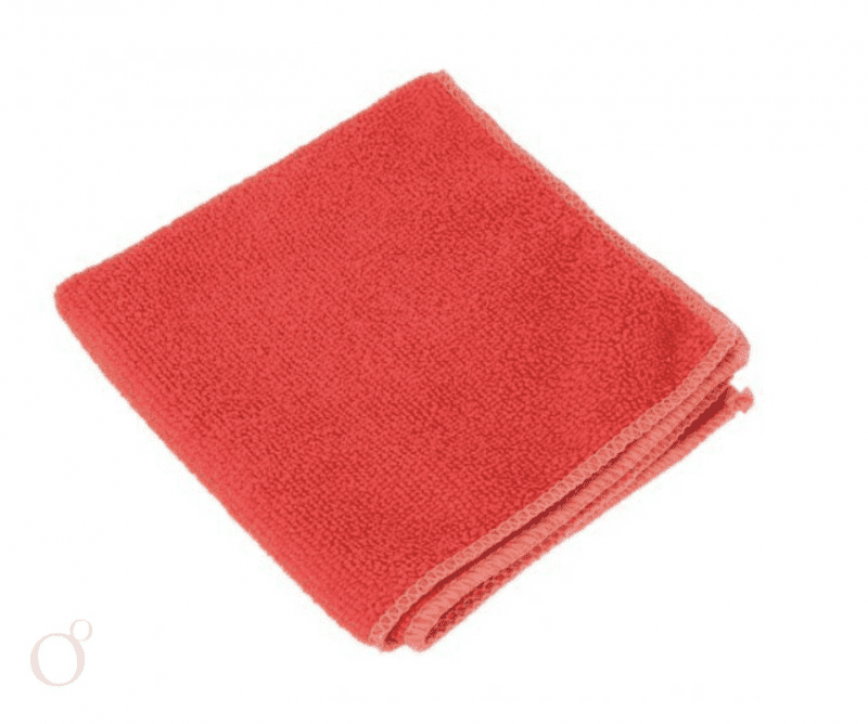 Салфетка из микрофибры 30x30 см красная (1 шт)