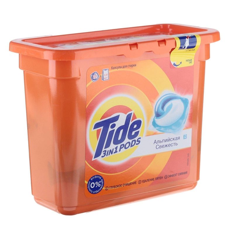 Капсулы для стирки Tide "Альпийская свежесть", 23х22,8 г 1544372