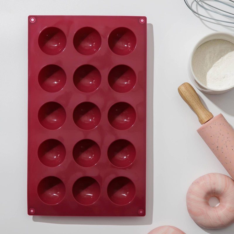 Форма для выпечки 15 ячеек "Полусферы" 29х17х2,2 см (3,7х3,7х2,2 см) цвет МИКС 2763726