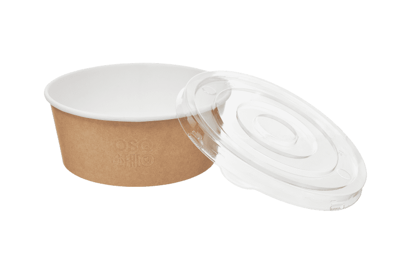 Круглый контейнер с плоской крышкой OSQ Round Bowl 750 flat (180 шт./кор.)