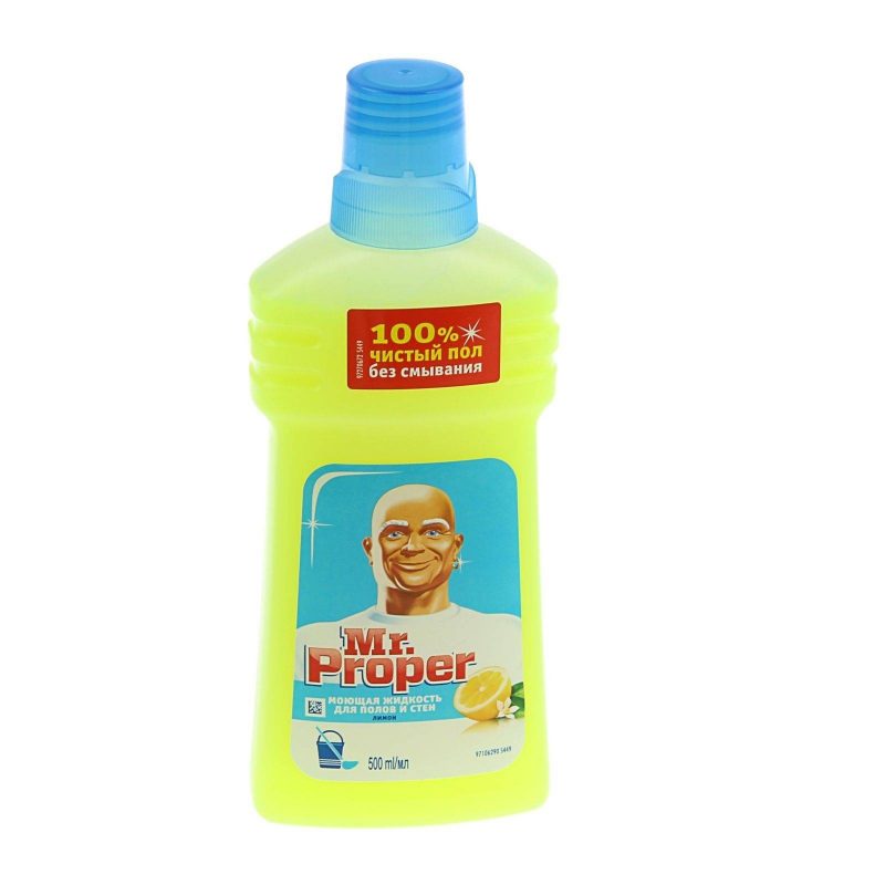 Средство для мытья полов и стен Mr.Proper универсал "Лимон", 500 мл 1163602