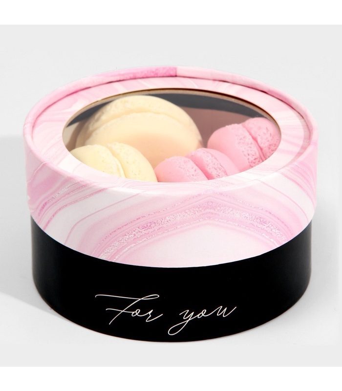 Коробка - тубус с окном For you 12 х 12 х 5 см