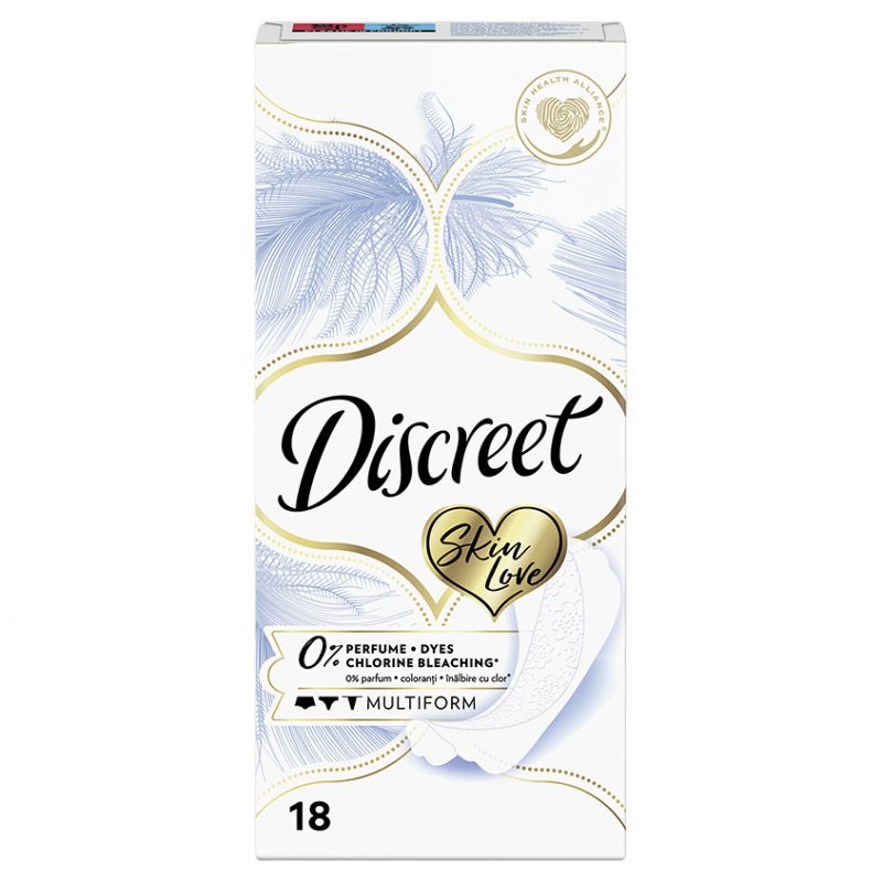 Прокладки ежедневные DISCREET Skin Love Multiform 18шт (1*)