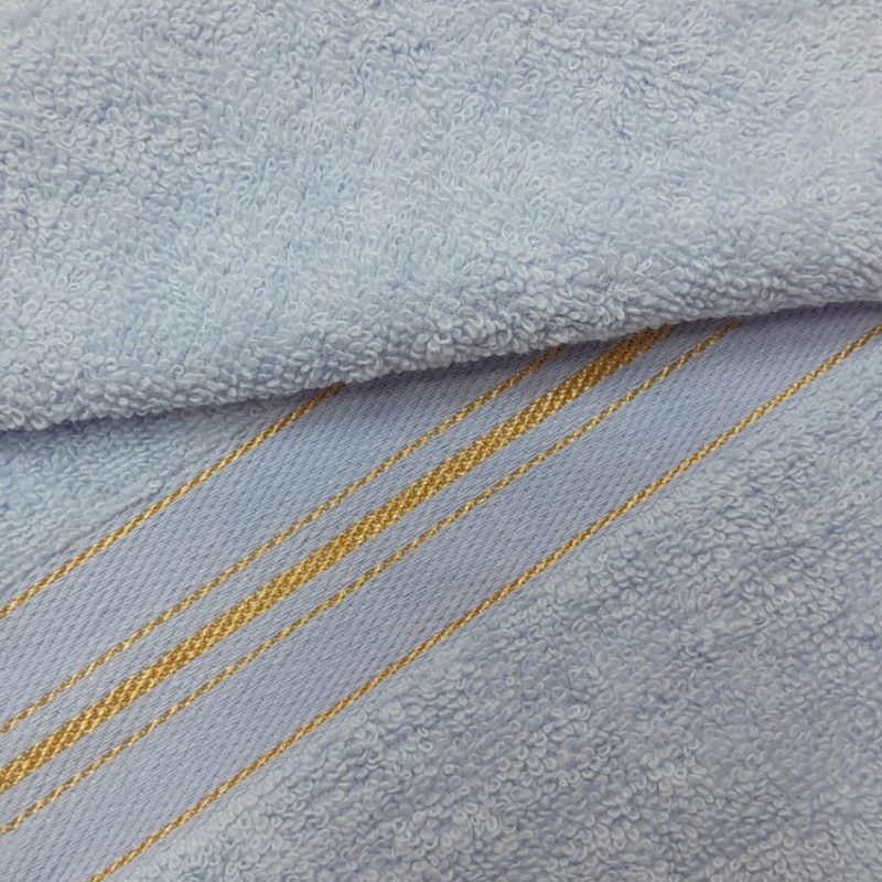 Полотенце махровое 34*74 арт  голубое / 6030