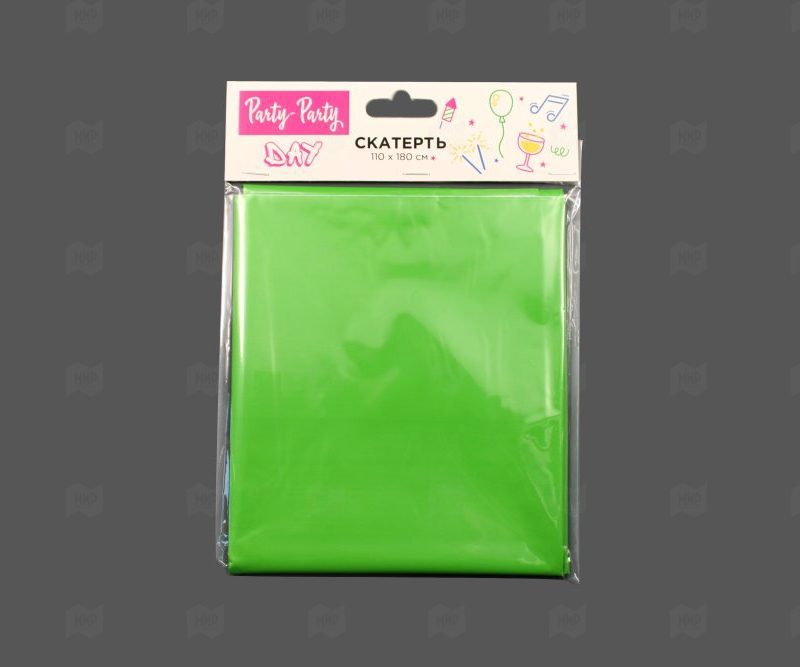 Скатерть полиэтиленовая Party-Party Day 1100*1800 Зеленая
