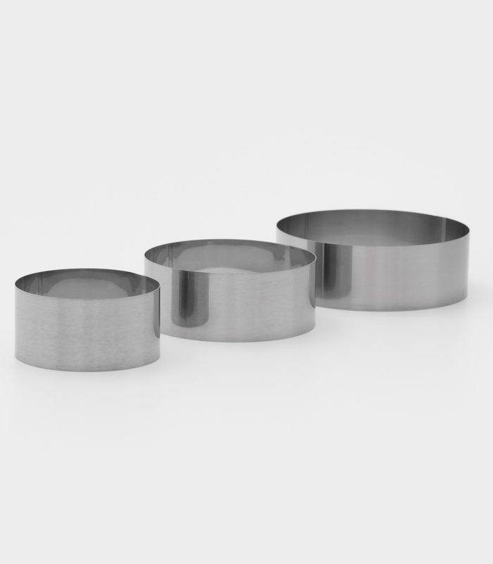 Формы для выкладки и выпечки KONFINETTA «Круг», набор 3 шт., d=8 см, d=10 см,d=12 см нержав 3863479