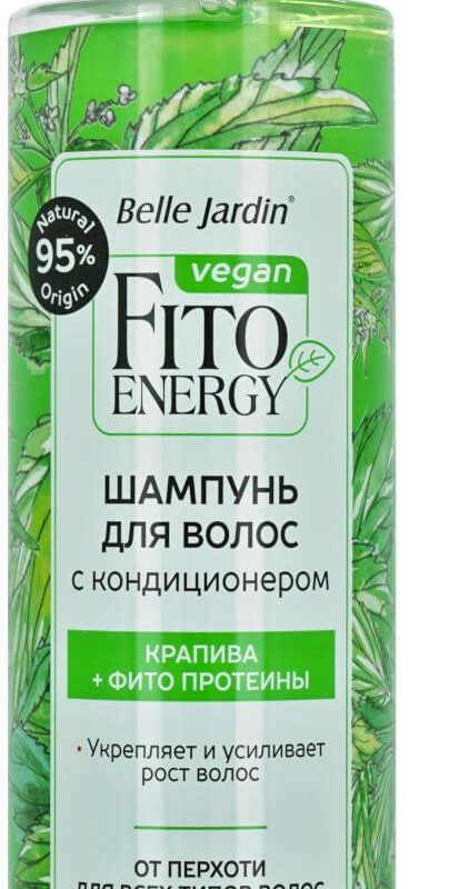 B.J.Fito Energia Шампунь с кондиционером Крапива + Кератин для жирных и нормальных волос 420мл