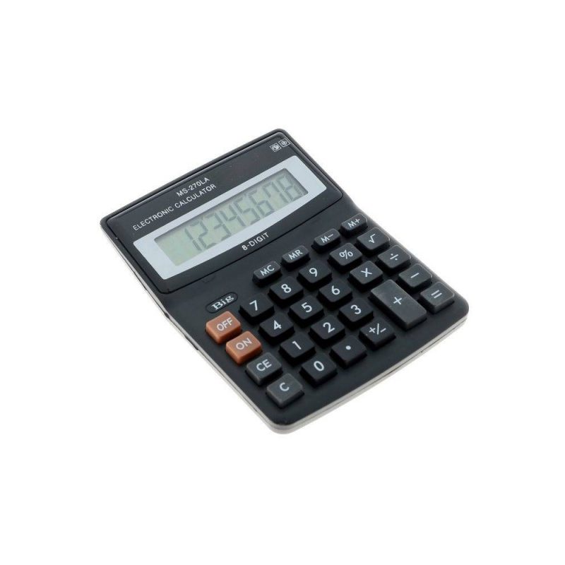 Калькулятор настольный 08-разрядный MS-270LA двойное питание 649360
