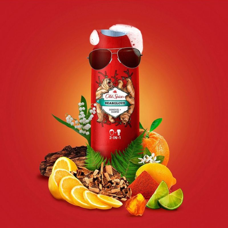 Гель для душа+шампунь OLD SPICE 2в1 Bearglove 400 мл