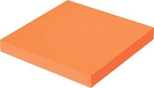 Блок самоклеящийся 76х76 мм, неоново-оранжевый, 100 листов, Workmate *12