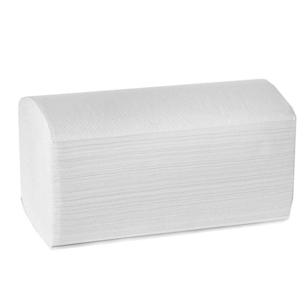 Листовые полотенца V сложение, 25г/м2, 1сл, 200лист, белый