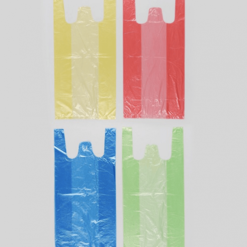 Пакет "4 цвета", полиэтиленовый, майка, цветная, 40х20 см, 8 мкм 4475784