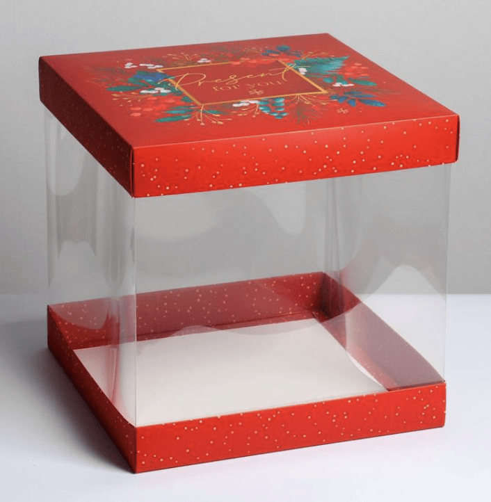 Складная коробка под торт Present for you, 30 × 30 см