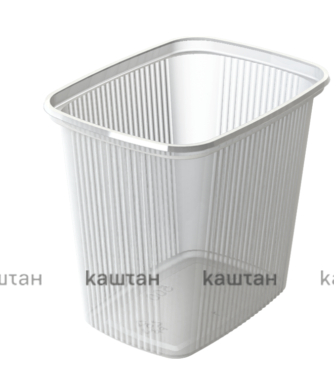 Контейнер одноразовый пластиковый упаковочный УК-370, ППП, натуральная,ПЩ-0,5 (БЕЛАРУСЬ)