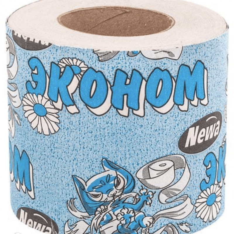Туалетная бумага Newa Эконом белая 1-слойная 32 м (70рулонов в упаковке)