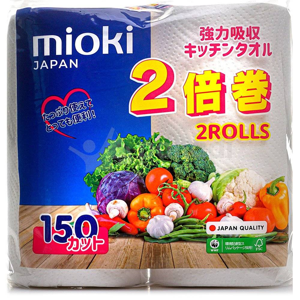 Полотенце бумажное MIOKI 2 рулона