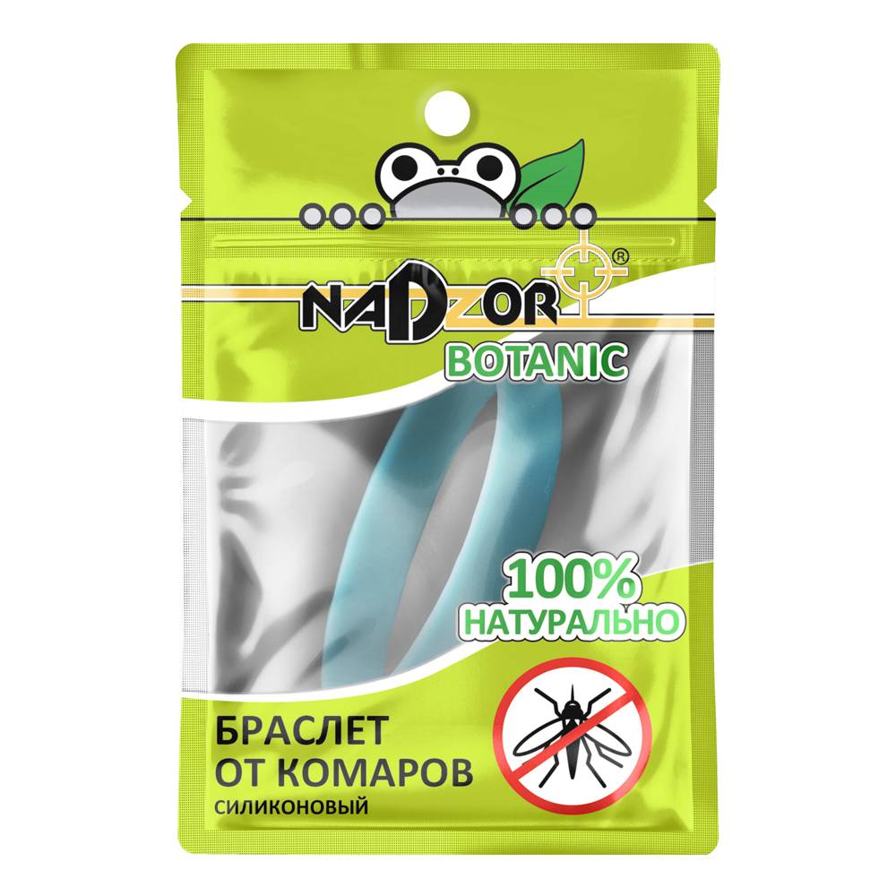 Браслет от комаров силиконовый,1шт./уп Nadzor/72/36 BRBIO3