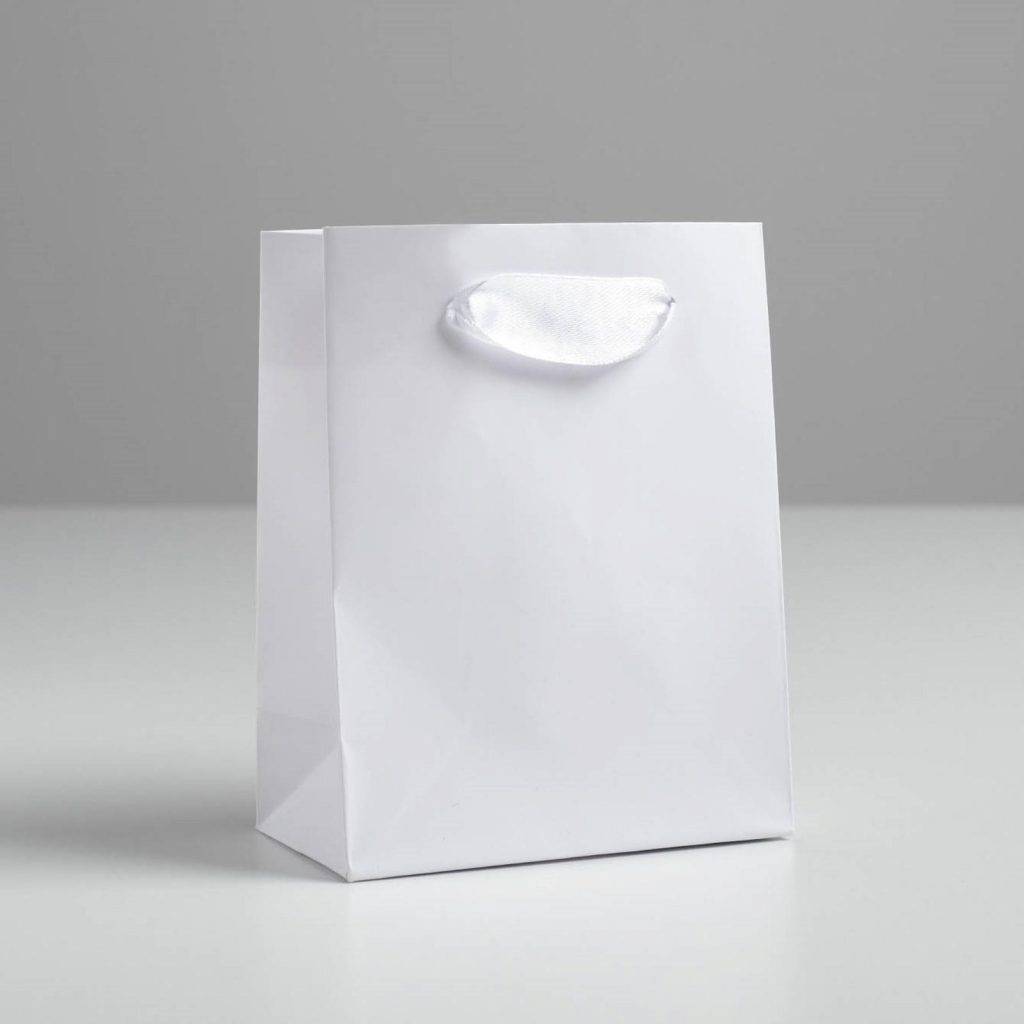Пакет подарочный «Белый», 11,5 × 14.5 × 6 см   5047661