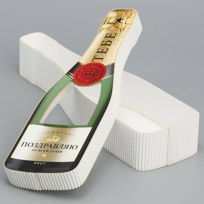 Коробка подарочная "Шампанское" 9х29х5см 9459121