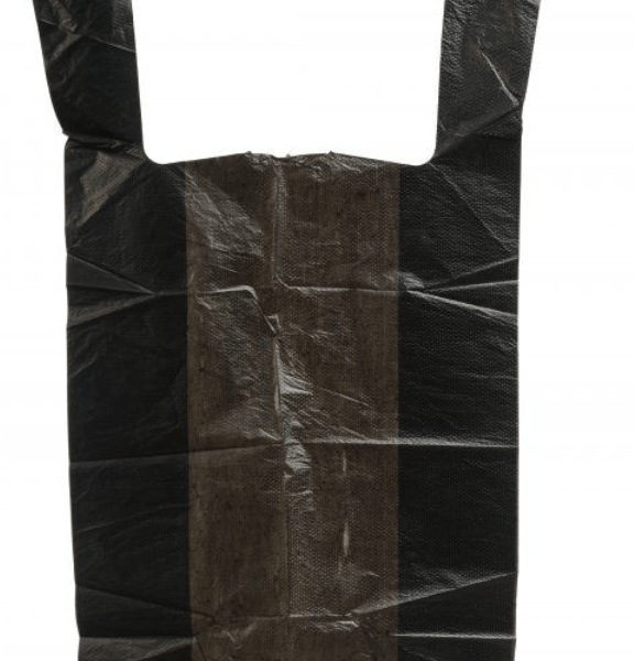 Пакет "майка" ПНД 30+15х55 см, черная, 15 мкм /2000/100