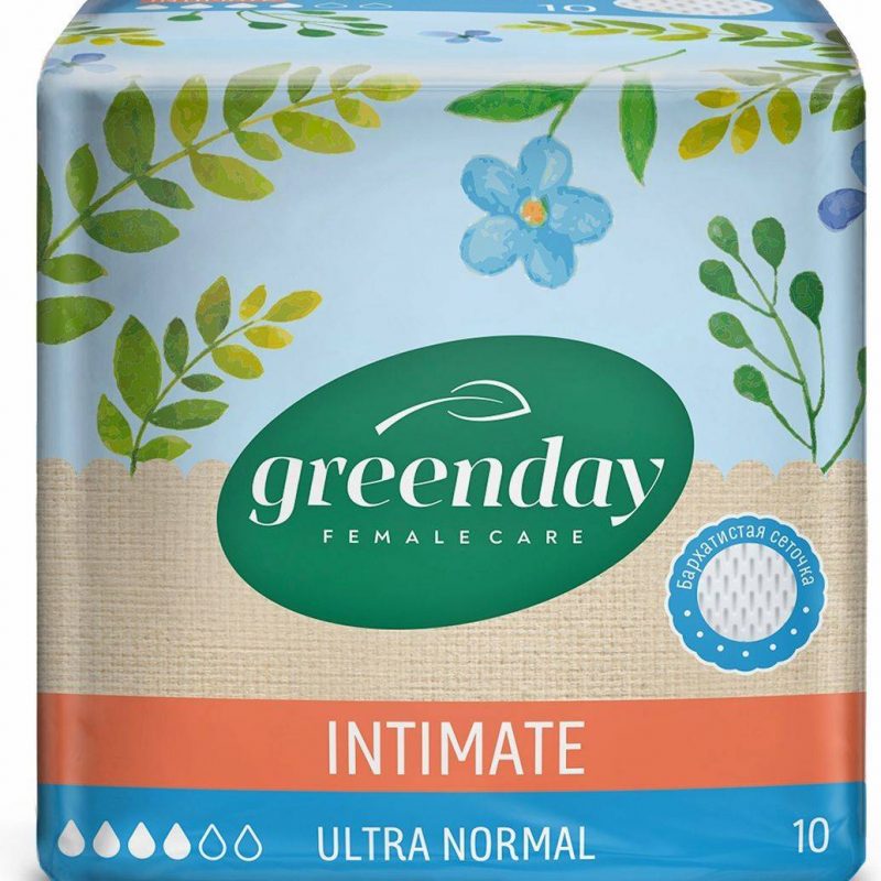 Прокладки ежедн. GREEN DAY Intimate Ultra Normal Dry 10 шт