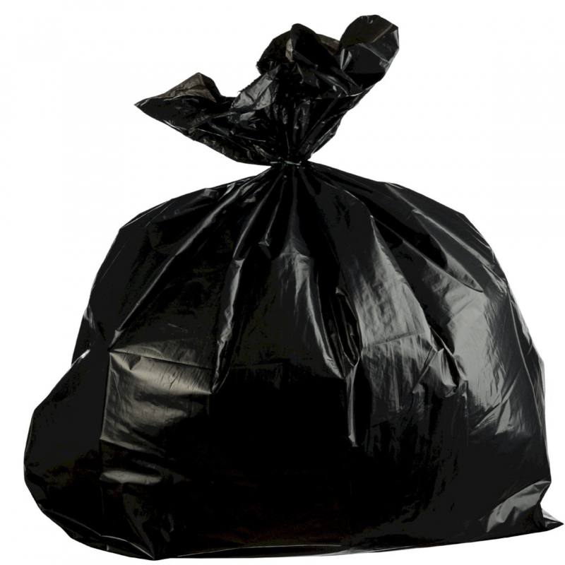 Пакеты для мусора, ПВД, 125х125 см, 45 мкм, 300 л, черные, 50шт в упаковке *100