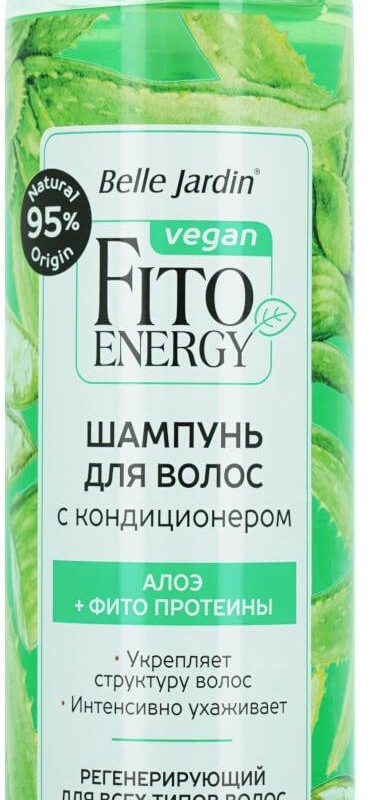 B.J.Fito Energia Шампунь с кондиционером Алоэ + Кератин для сухих и окрашенных волос 420мл