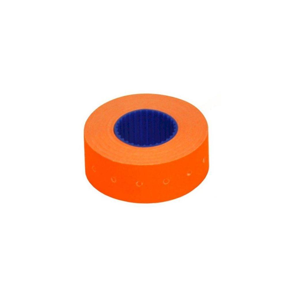 Этикет-лента «МНК», 21,5х12 мм, оранжевая, прямая, 1000 этикеток в рулоне, 10 рулонов в упаковке, 15