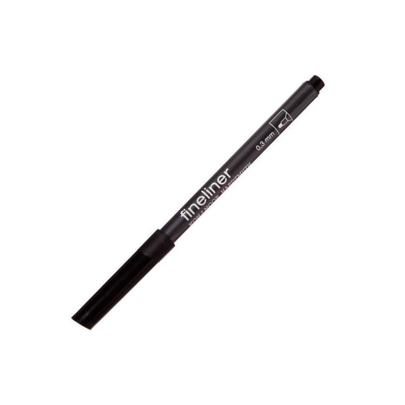Ручка капиллярная Koh-i-Noor 0.3мм FINELINER 7021, черный 6915864