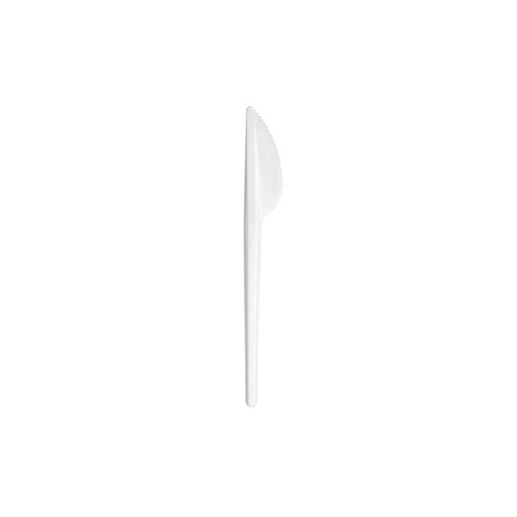 Нож столовый белый в коробке (ИПластик 4500/100)