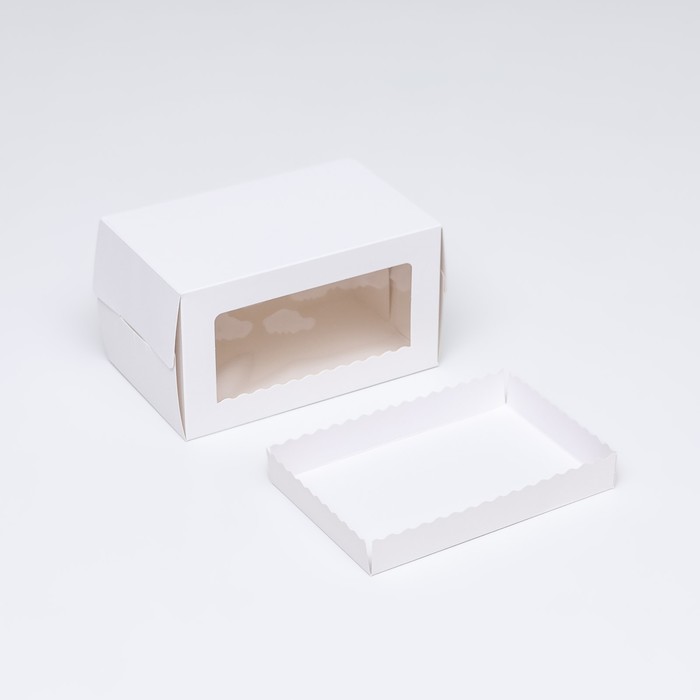 Коробка с окном под рулет, белая, 16,5 х 11 х 10 см 9898729