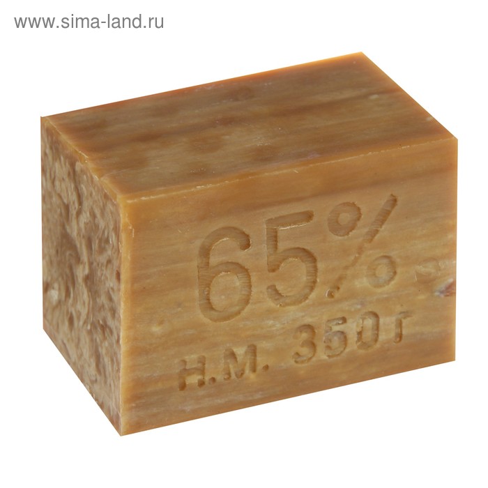 Мыло хозяйственное 65% 350г без упаковки  Грин Маршал*36