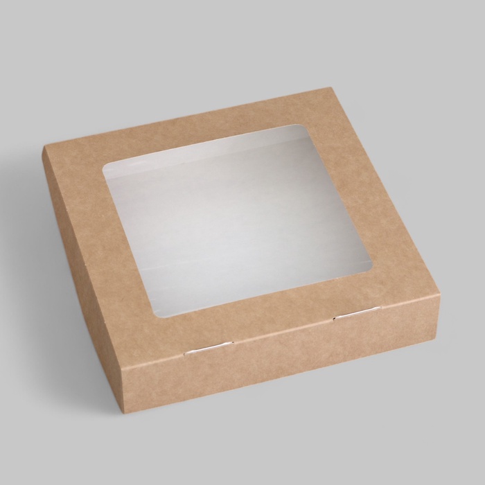 Коробка складная, крафт, 20 х 20 х 4 СМ 1,5 л 2272623