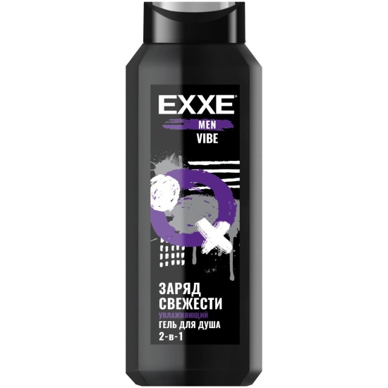 Гель для душа EXXE Men Vibe 2в1 Увлажняющий, 400 мл *1/12